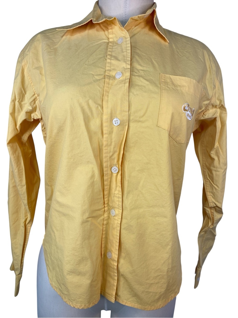 Cruel Girl Yellow Long Sleeve Button-Down Shirt Women’s Medium